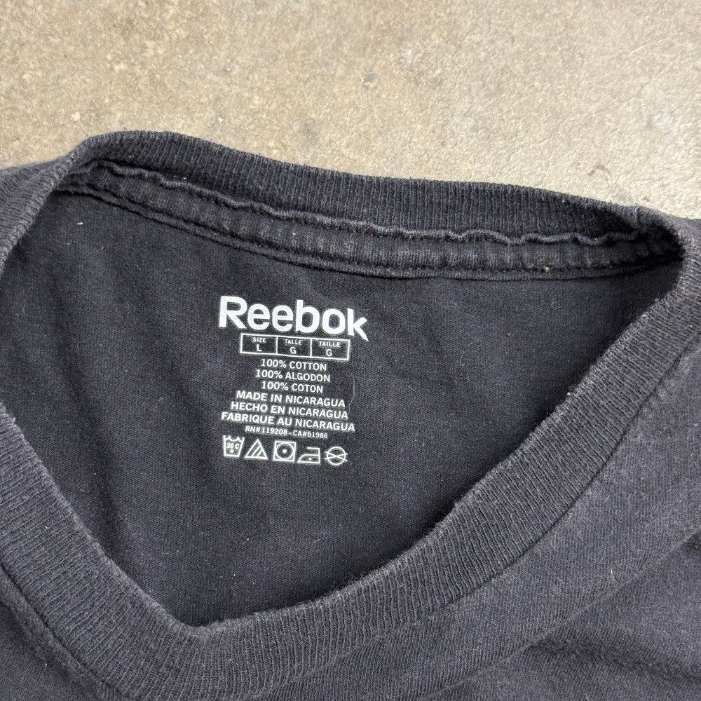 Reebok NHL Los Angeles Kings Jonathan Quick 32 Black Graphic T-Shirt Mens‎ L - Picture 3 of 4